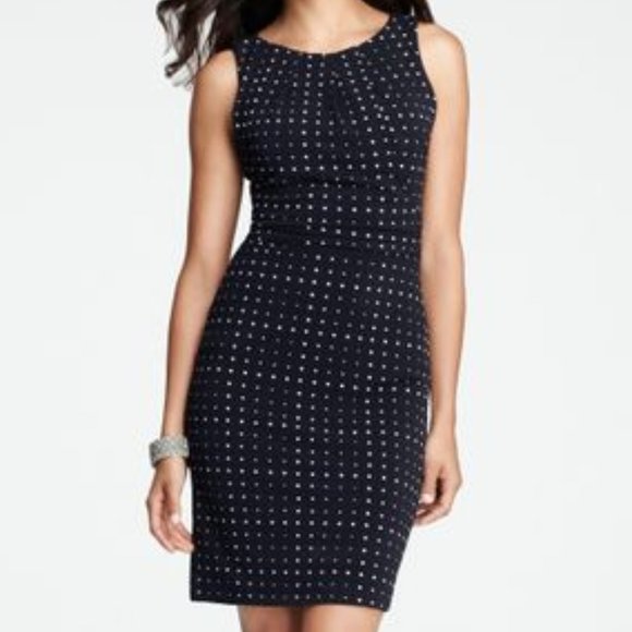 Ann Taylor Dresses & Skirts - NWOT Classic Ann Taylor Dotted Sheath Work Dress